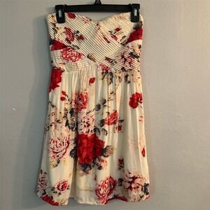 Kimchi Blue Women's Strapless Floral Fit & Flare Dress Size S